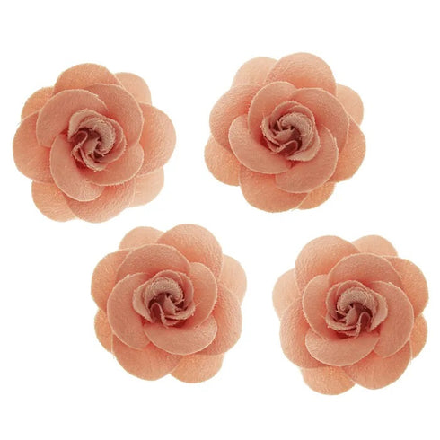 3cm Fabric Rose Flowers (available in 3 colours)